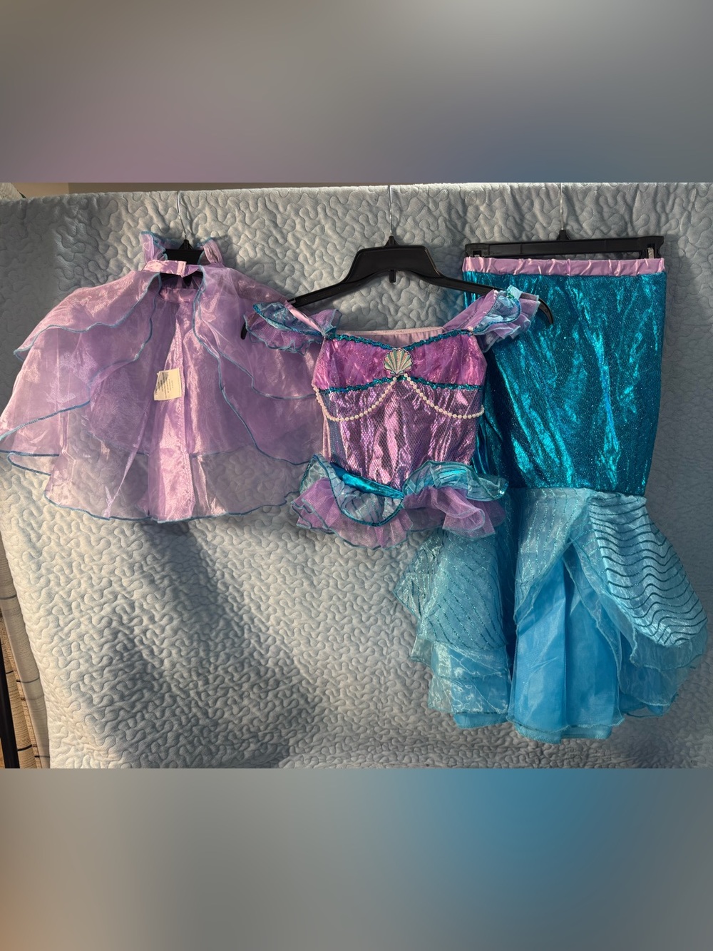 Little mermaid costume 3pc set child’s 7-8